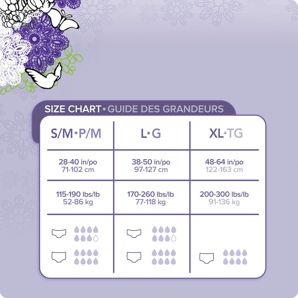 Incontinence Underwear, Maximum Absorbency, Small/Medium, 32 Count O549