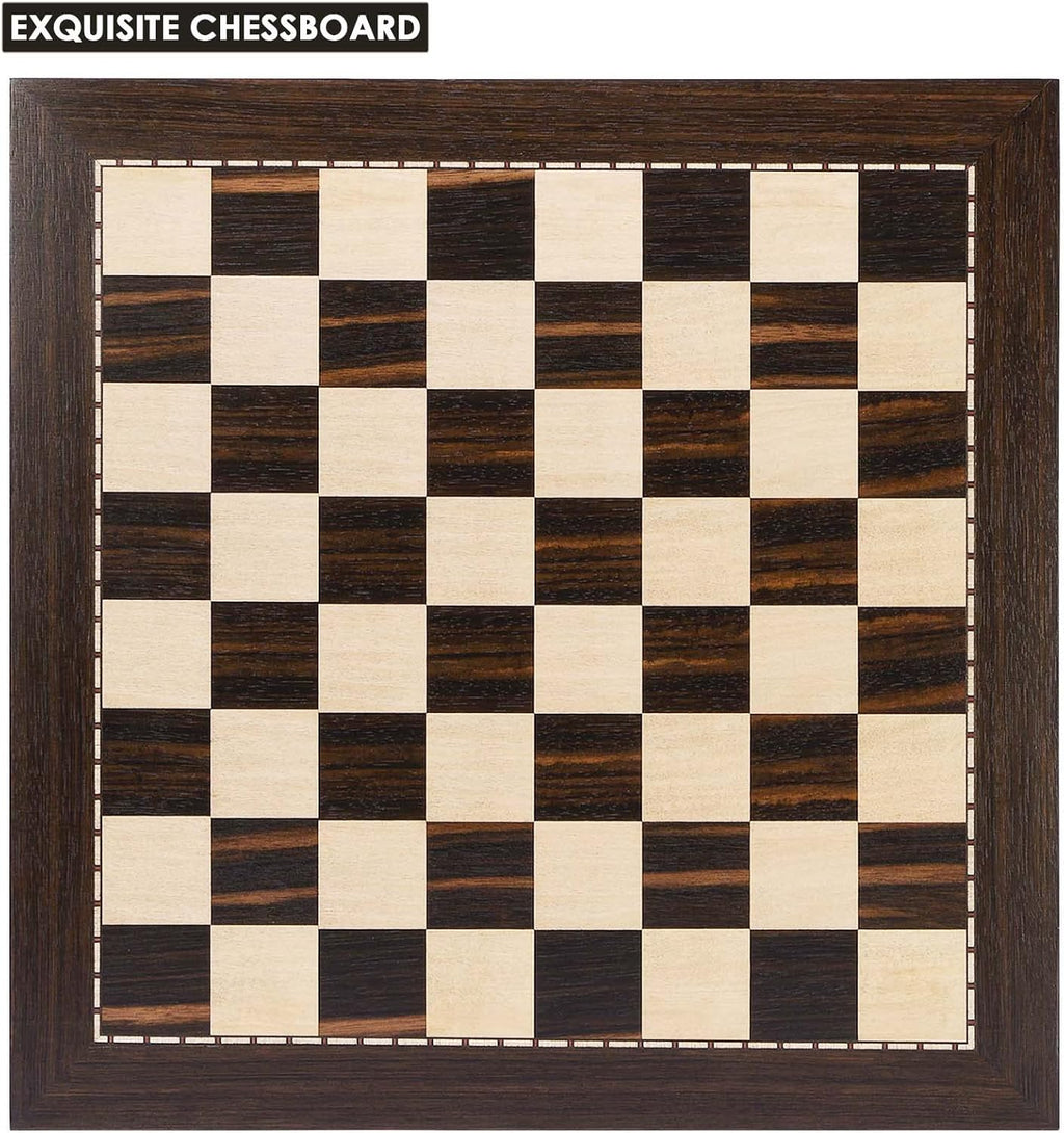 19 Inch Wooden Tournament Chess Board with 2.0 Inch Squares M83407