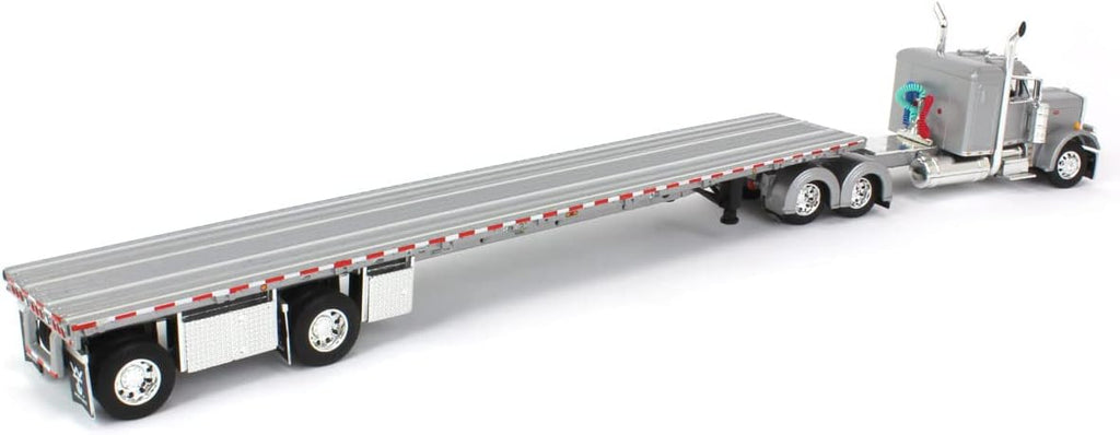 1/64 Peterbilt 359 Flattop Sleeper with 53' Flatbed Trailer E718