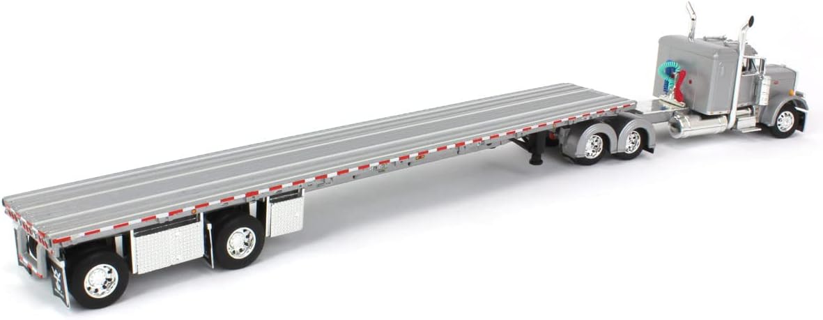 1/64 Peterbilt 359 Flattop Sleeper with 53' Flatbed Trailer E718