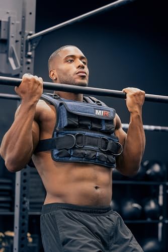 Weighted Vest with Zipper Option 20lbs - 60lbs Solid Iron Weights B167