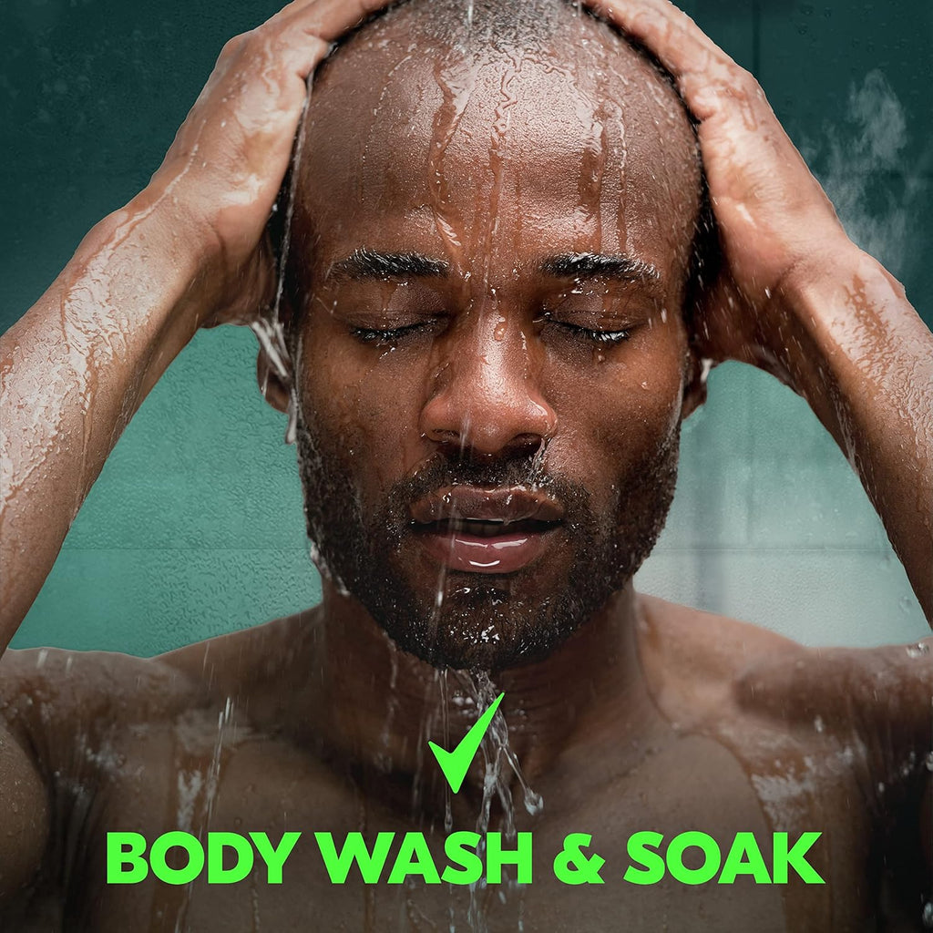 Men's Post-Workout Body Wash and Soak with Epsom Salt and Electrolytes D400