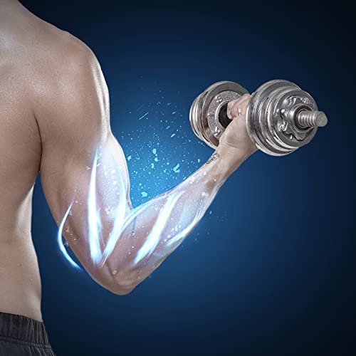 Threaded Dumbbell Handles 1 Inch Pair for Weight Plates O506945
