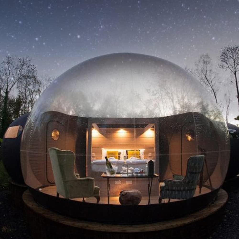 Inflatable Bubble Tent 10ft with Air Blower for Outdoor Camping L787