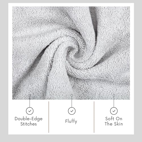 6 Piece Bath Towel Set - Soft Absorbent Quick Dry - 100% Turkish Cotton - Green X78224