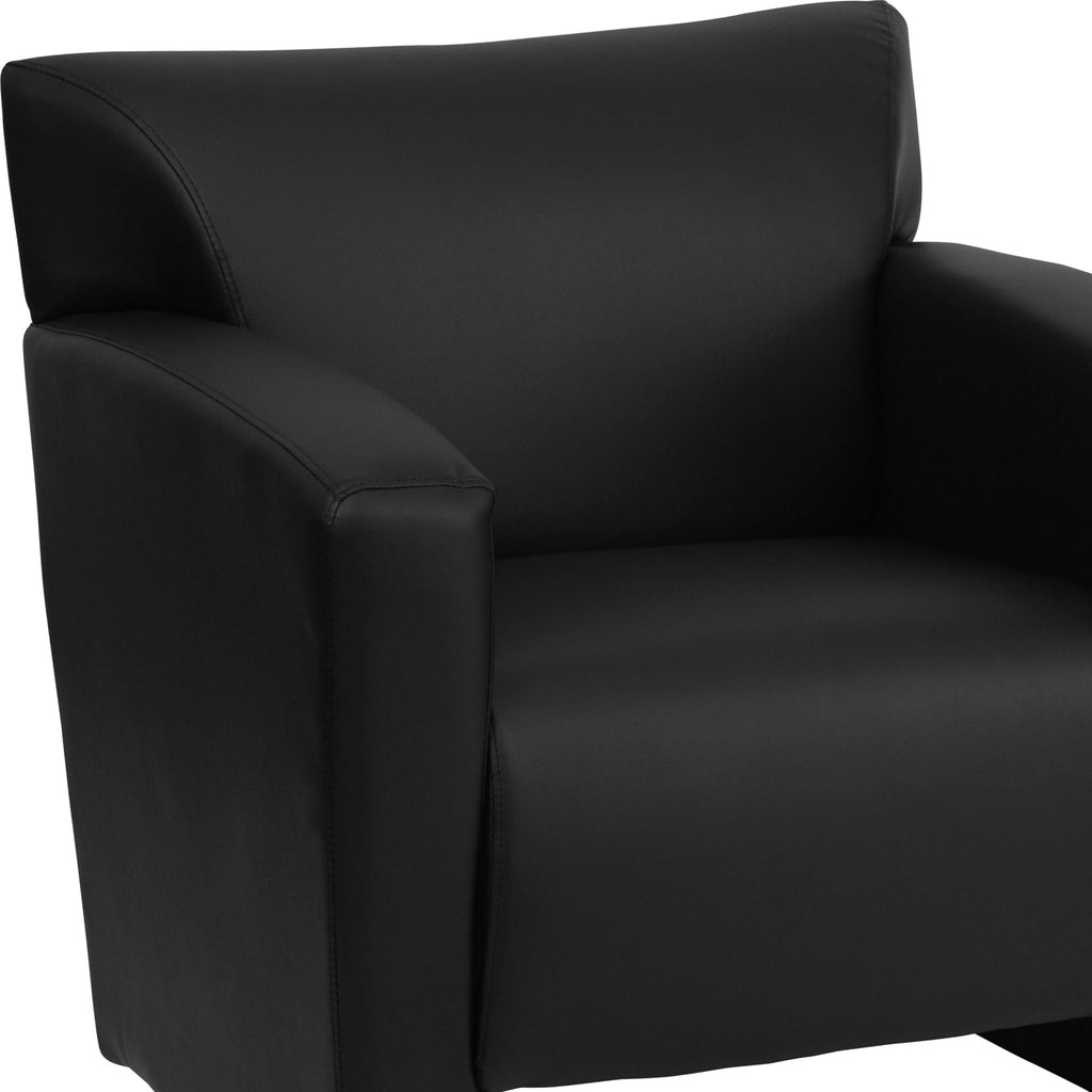 Black LeatherSoft Chair Q9311