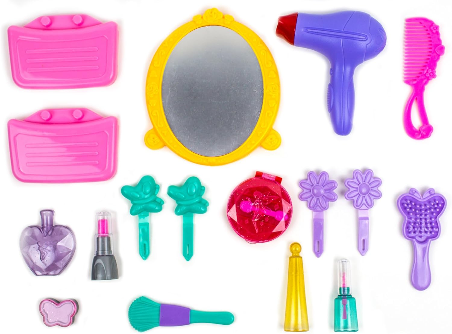21-Piece Pretend Play Makeup Kit for Girls with Beauty Salon Case I961