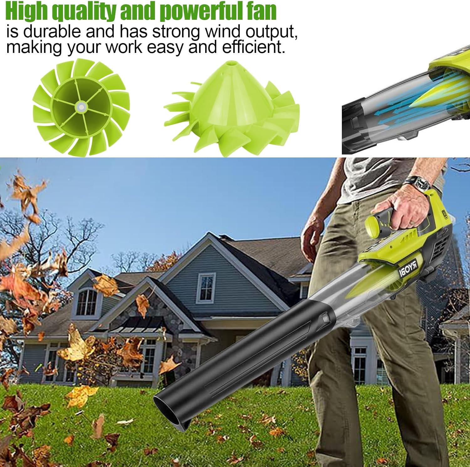 Blower Fan Blade for 18V Cordless Leaf Blower L428