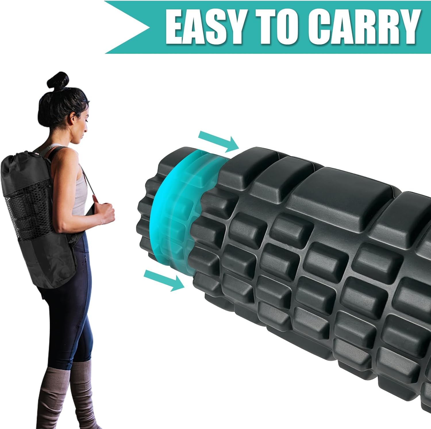 Foam Roller Set for Deep Tissue Muscle Massage, 12" and 13" Y5227