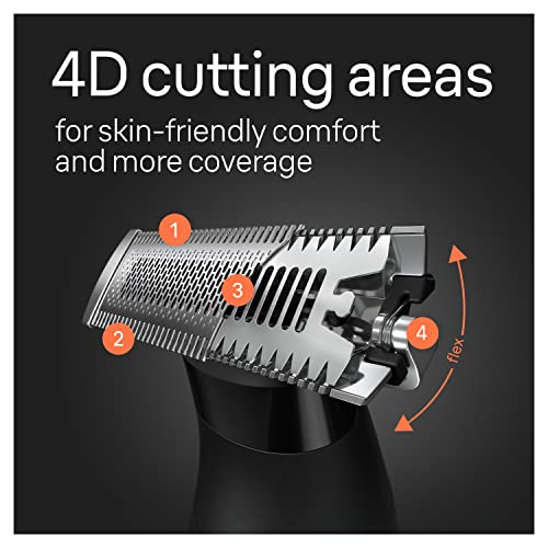 Men's Electric Trimmer for Face & Body, Beard Trimmer & Body Shaver, Waterproof O72276
