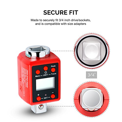 3/4-Inch Digital Torque Adapter, 150-750 ft-lb G4468