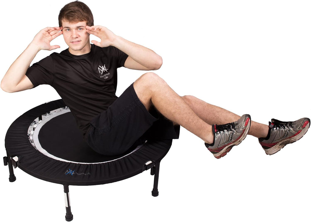 Folding Rebounder Mini Trampoline for Adults with Bar G192
