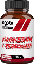 1000mg Magnesium L-Threonate Supplement - 150 Pills - Strength Concentrated Formula - Gluten-Free, Non-GMO