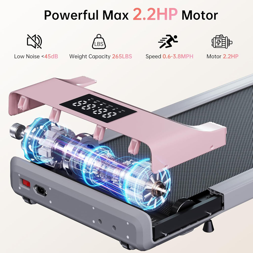 Walking Pad Treadmill for Home Office, Portable with Remote Control V742