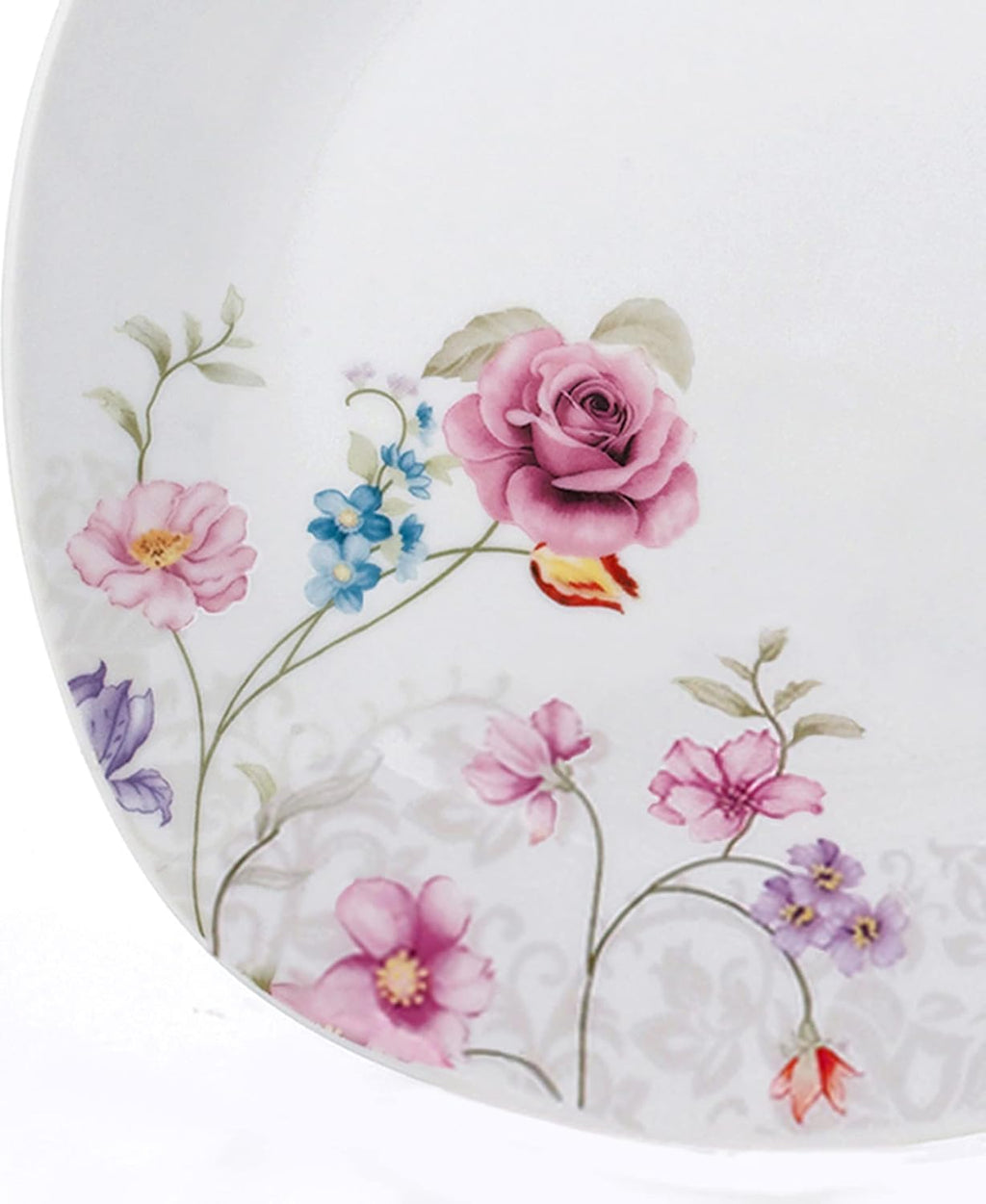 Porcelain 20 Piece Square Dinnerware Set for 4, White U568950
