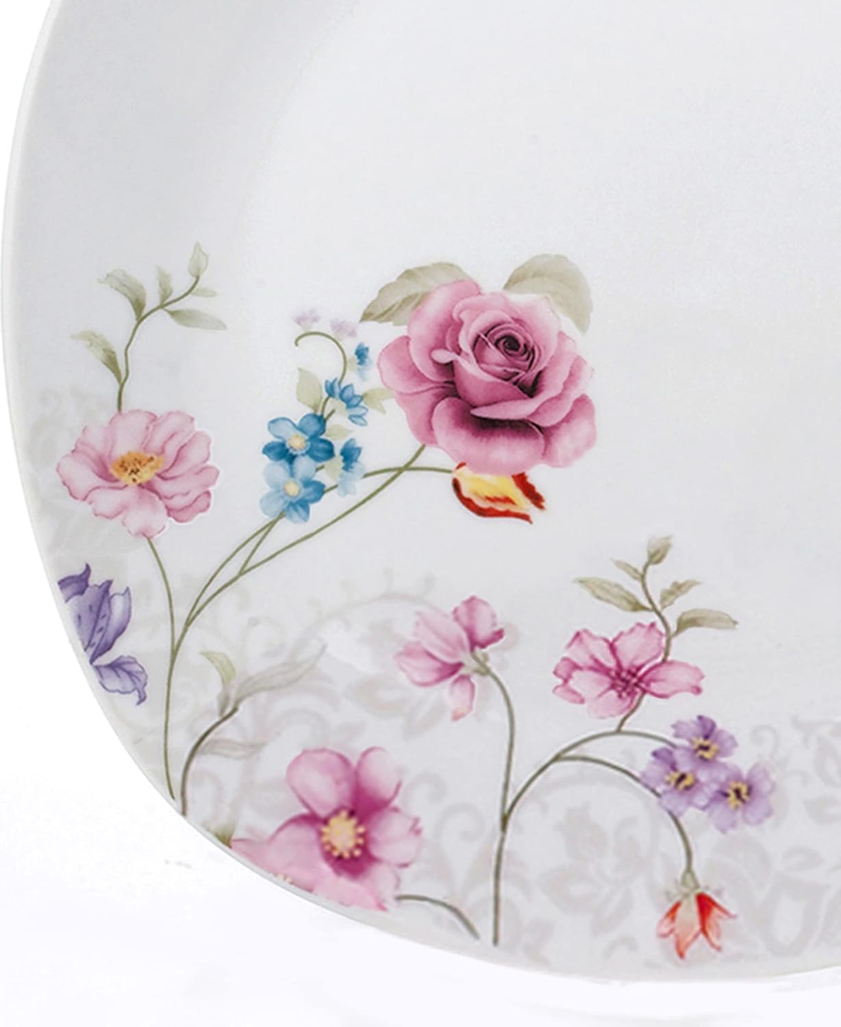 Porcelain 20 Piece Square Dinnerware Set for 4, White U568950