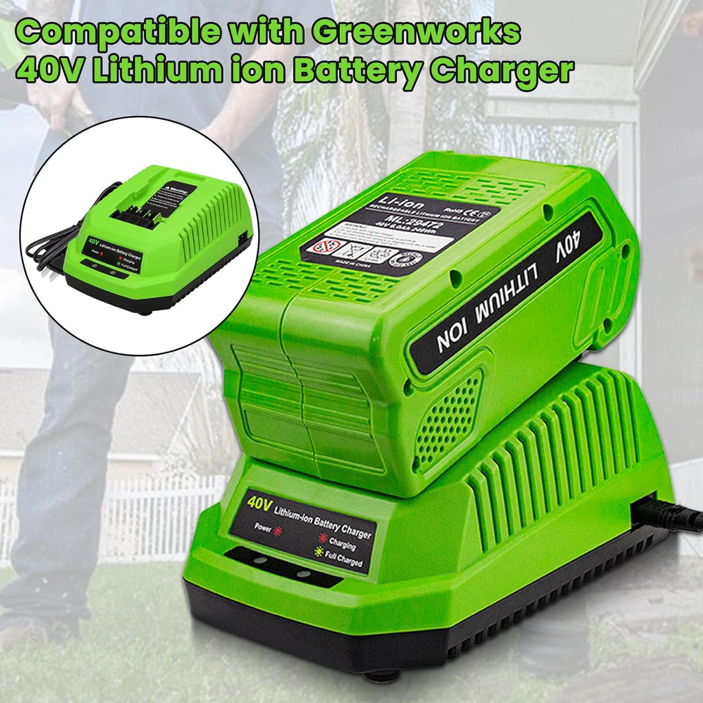 2-Pack 40V 6.0Ah Lithium Battery and Charger P45750