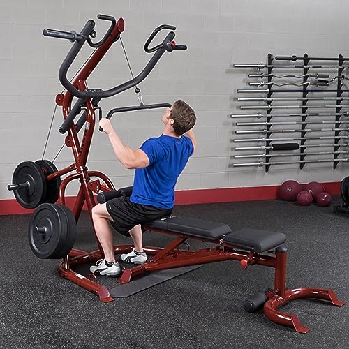 Corner Leverage Gym with Weight Bench - Multi-Function Workout Station R9964
