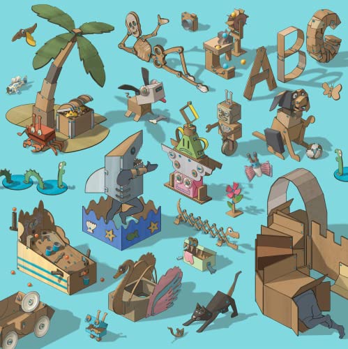 Cardboard Construction Starter Pack STEM Educational Toy for Kids 36 Pieces V978