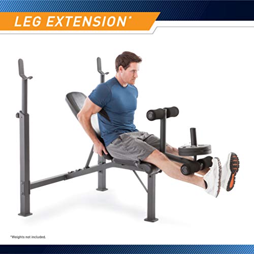 Olympic Weight Bench with Preacher Curl Pad and Leg Developer R7323