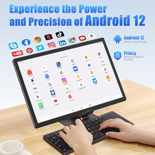 Tablet 14 Inch Android 13, 1200P IPS HD Screen, 6GB+128GB, Wi-Fi 5, 10000mAh Battery, Space Gray R4908
