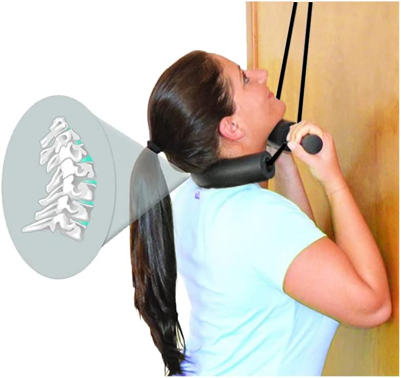 Portable Cervical Neck Traction Over Door Device for Pain Relief R82156