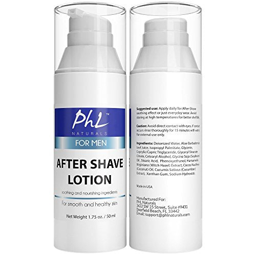 Unscented Aftershave Lotion for Men, Soothes and Moisturizes Skin, 1.75 oz Q521