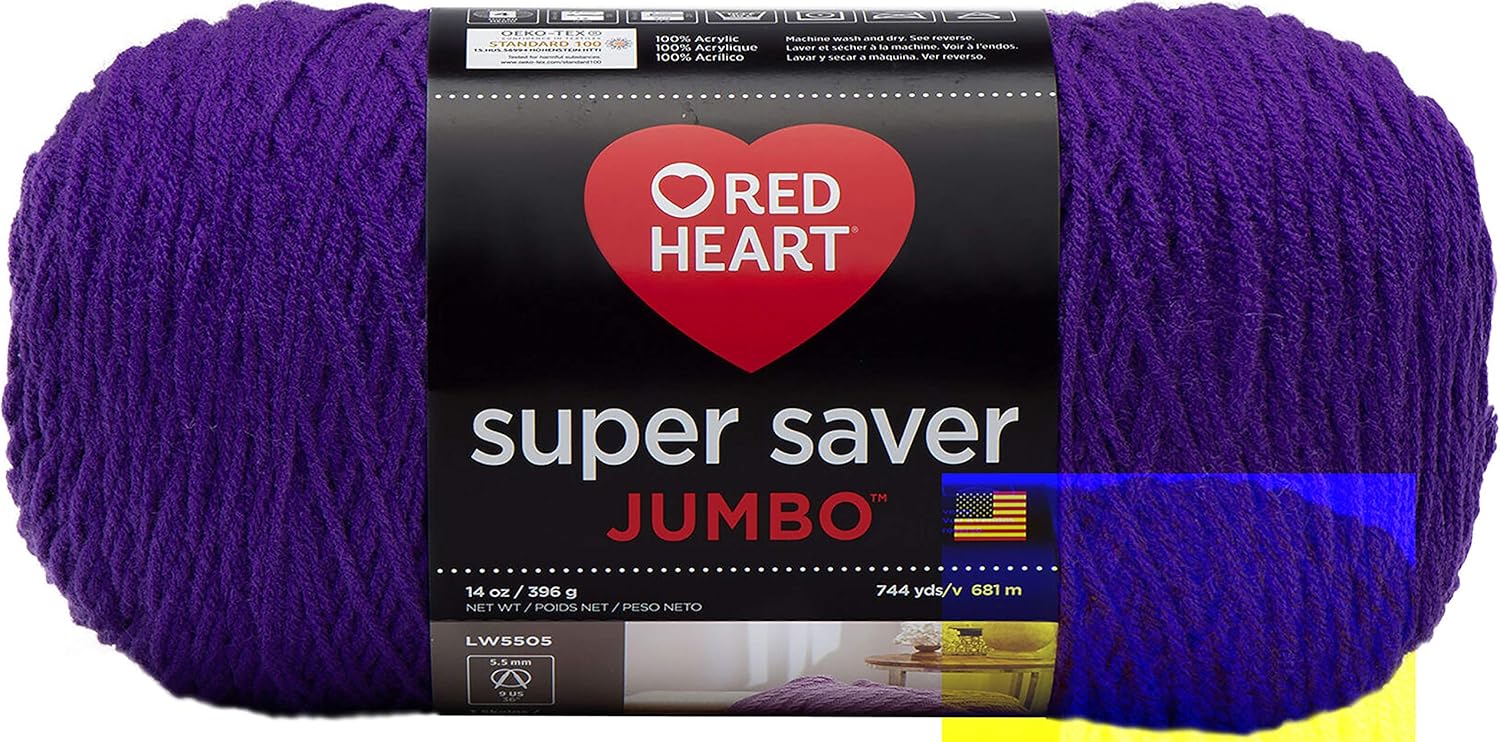 Red Heart Super Saver Yarn-Amethyst