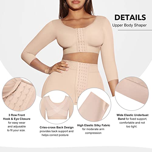 Arm Compression Sleeves for Women Post Surgery Shapewear B620641