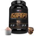IsoPept Hydrolyzed Whey Protein Powder by EHPlabs - 100% Whey Protein Isolate & Hydrolysate, 27g of Protein, Non-GMO, Gluten Free, Fast Absorbing, Easy Digesting, 27 Serves (Strawberry Milkshake)