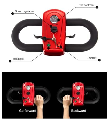 4 Wheel Mobility Scooter for Seniors, 400 lbs, Foldable Travel Scooter with Basket M322