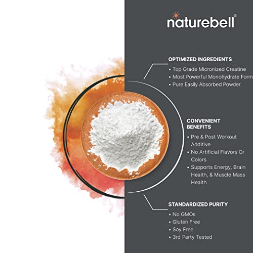 Creatine Monohydrate Powder 500 Grams, Unflavored, Micronized Q566597
