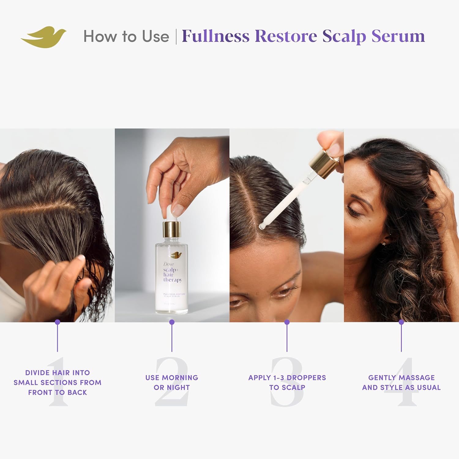 Scalp Serum for Visible Hair Density with Vitamin B3 and Zinc, 2 oz D248150