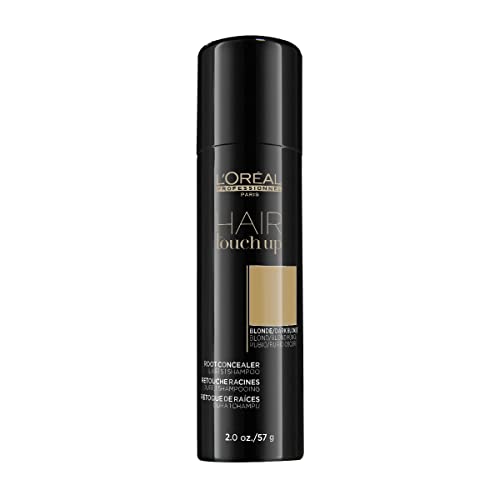 L'Oreal Professionnel Root Touch Up | Root Concealer Spray | Blends and Covers Grey Hair | Natural Results Lasting 1 Shampoo | Does Not Transfer or Smear | 2 Oz