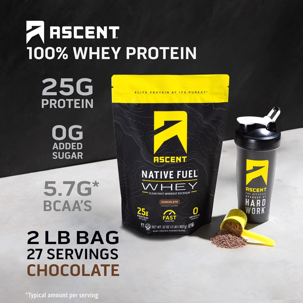Chocolate Whey & Plant Protein Powder Blend, 18 Servings U65491