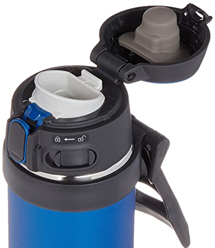 Stainless Steel Flip-and-Go Mug, 20 oz, Cobalt Blue A25306