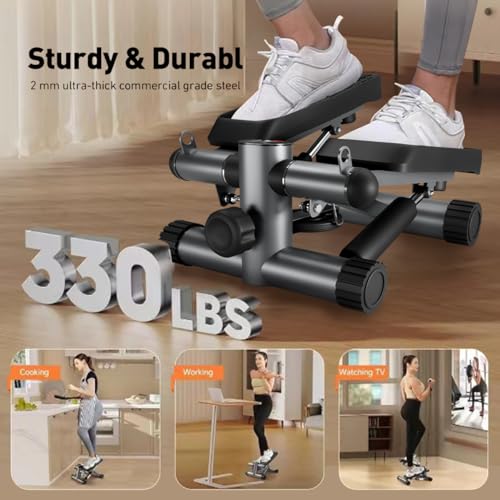 Stepper for Exercise with Resistance Bands and LCD Monitor U69082