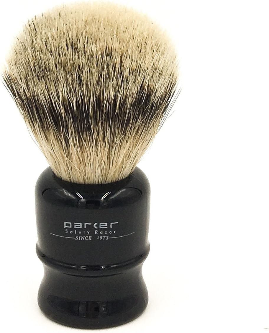 Travel Shave Brush with Case, Black D152737