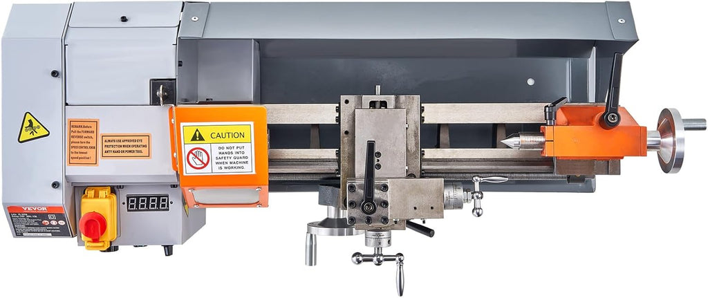 Metal Lathe Machine, 7 x 13.78 Inch, Benchtop Power Lathe, 0-2200 RPM Variable Speed, with Tool Box A98525