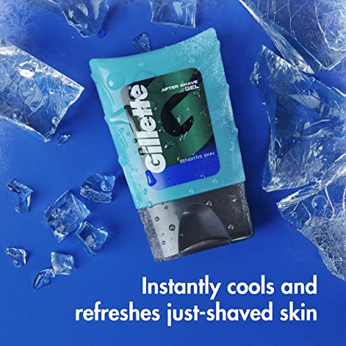 After Shave Gel for Men, Calms and Soothes Sensitive Skin, 2.5 oz, Pack of 6 D62697