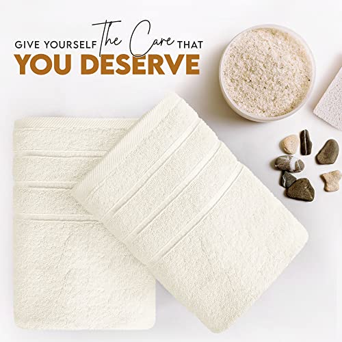 Oversized Bath Towels 4 Pack, Highly Absorbent Quick Drying, 27 x 54 Inches J695623