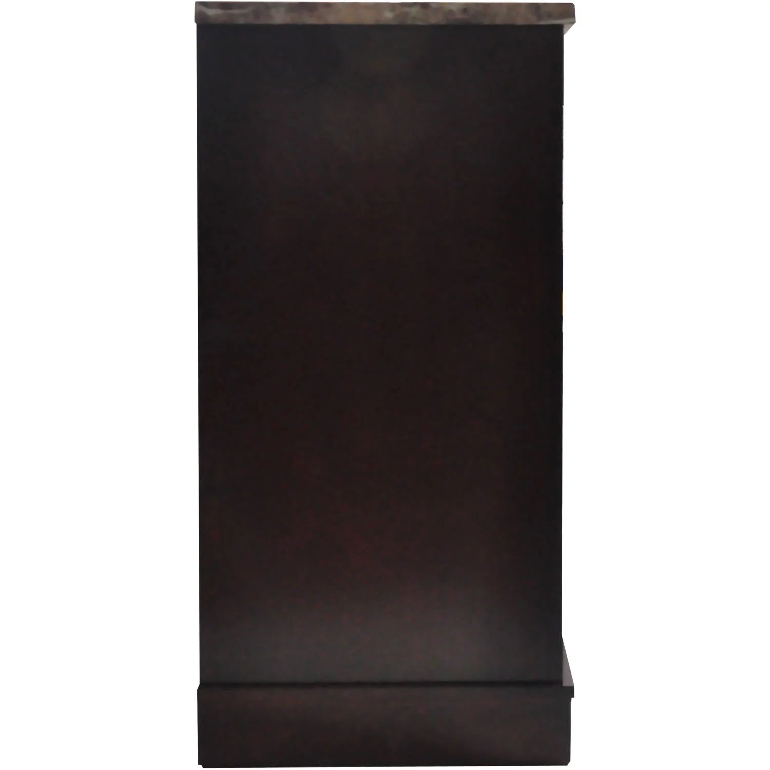 Freestanding Electric Fireplace with Log Insert and Remote, Mahogany Mantel W8113
