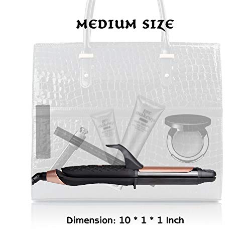 Travel Curling Iron, Dual Voltage Mini with Carry Bag S30666
