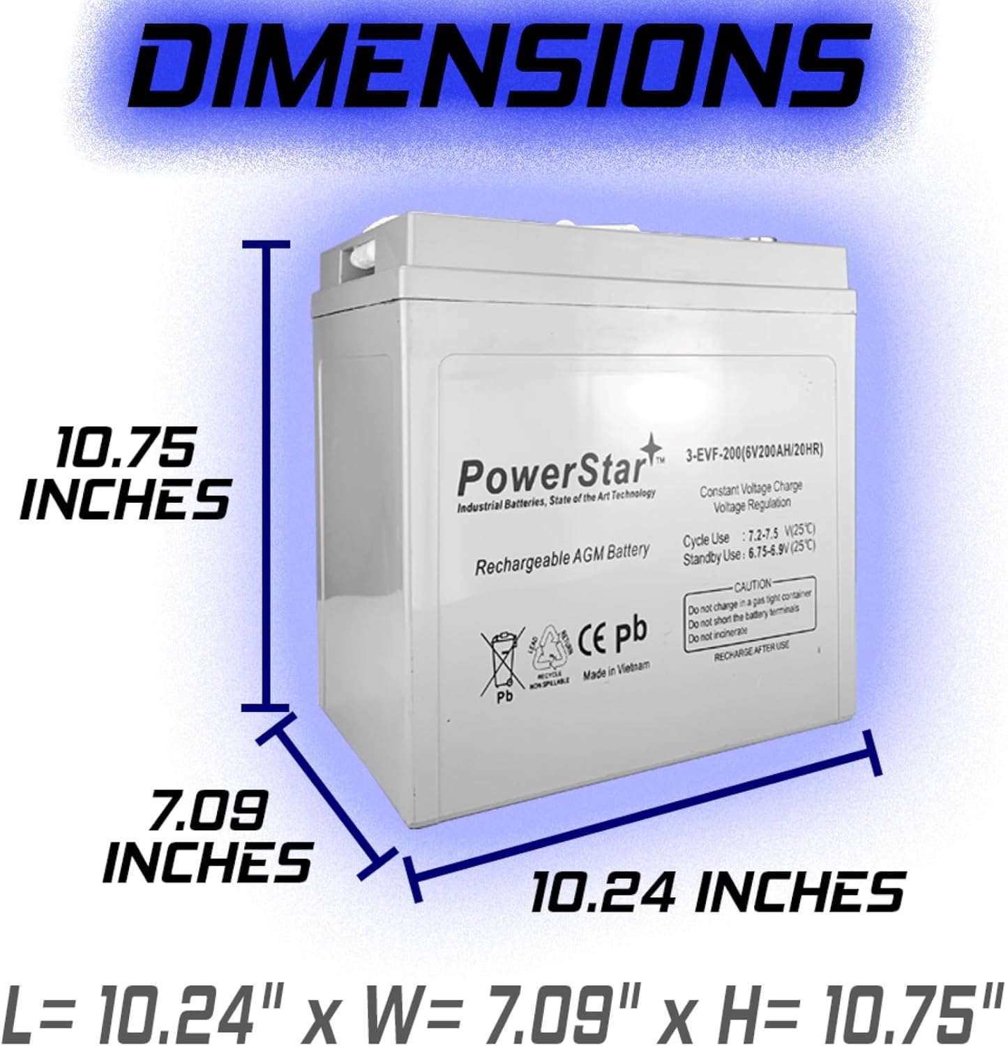 6V 200Ah Deep Cycle Flooded Lead Acid Battery x2 N633159