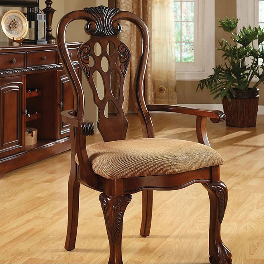 Arm Chair, Set of 2, Cherry Finish G723