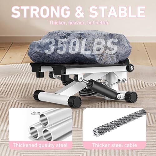 Mini Stepper with Resistance Bands for Home Exercise X587568