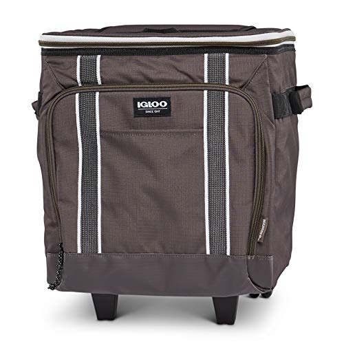 Large Portable Insulated Soft Cooler with Rolling Wheels Y8457