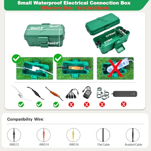 Weatherproof Electrical Connection Box for Outdoor Use F328
