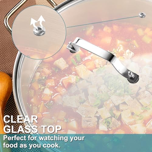 10 Inch Tempered Glass Lid for Pots and Pans K2849