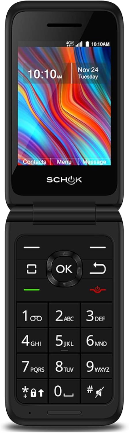 Prepaid 4G LTE Flip Phone (8GB) - Black - Carrier Locked S871